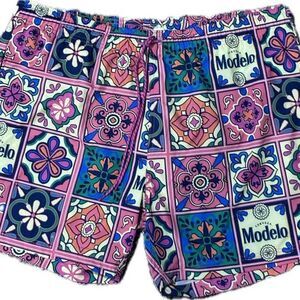 NWT Modelo Tile Print Swim Trunks Size XL (40-42)